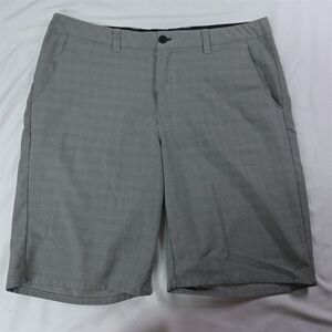 Travis Mathew 36 x 12" Gray Flat Front Stretch Tech Mens‎ Golf Shorts